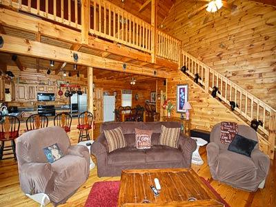 Open living room w/Sofa Sleeper